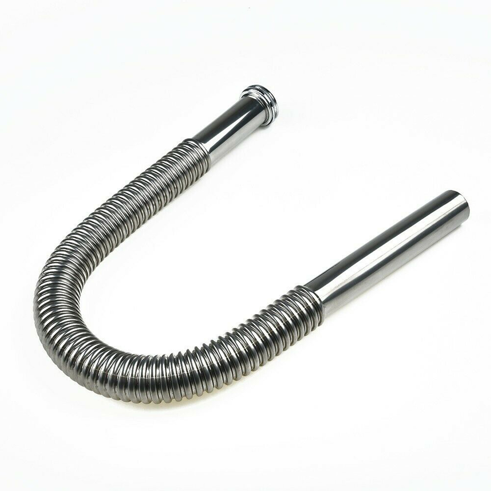 Home Bar Sink - ท่อฝารูระบายน้ำ80ซม. ท่อระบายน้ำกาลักน้ำแบบยืดหยุ่นสำหรับห้องน้ำห้องครัวอ่างล้างหน้าชิ้นส่วนท่อประปาเสีย