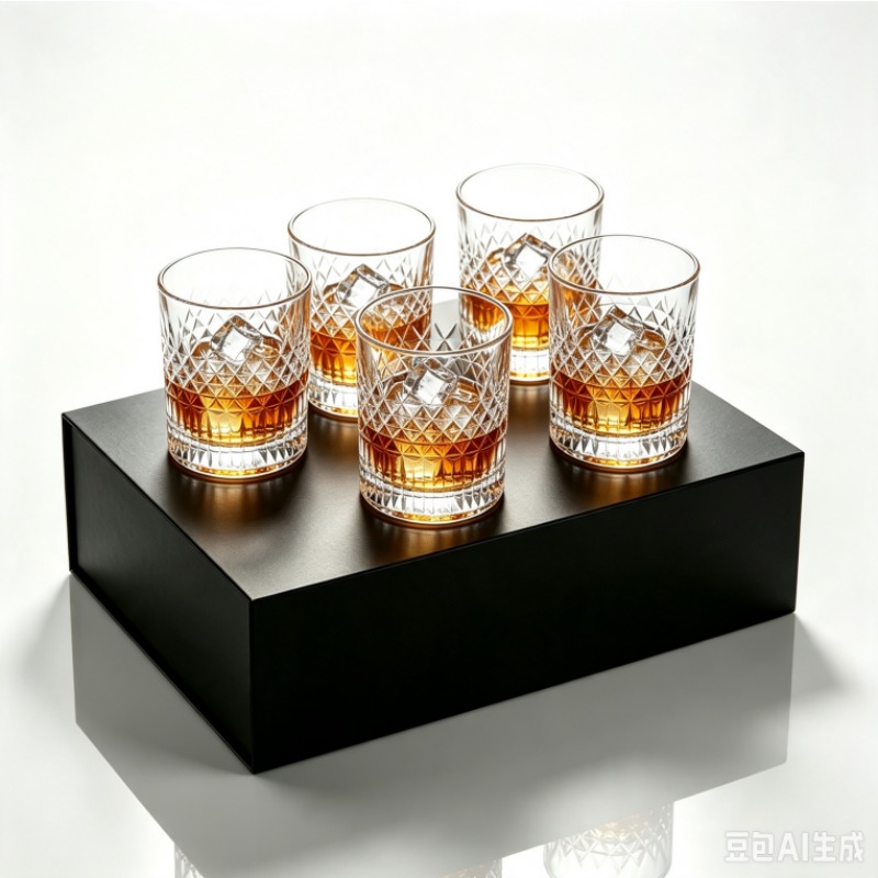 Old Fashioned Glass - แก้ววิสกี้สไตล์คลาสสิกพร้อมกล่องหรูหรา - แก้วร็อค 10 ออนซ์ สำหรับสก็อตช์,