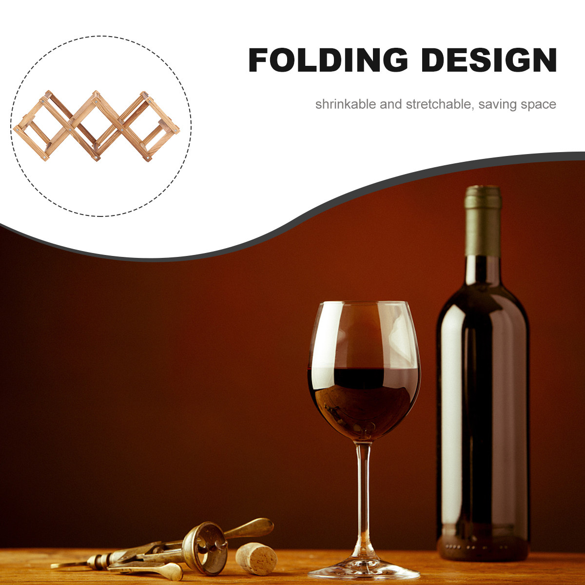 ชั้นวางไวน์ไม้ลายรังผึ้ง 1 ชิ้ - Home Bar Stand บทวิจารณ์และราคา