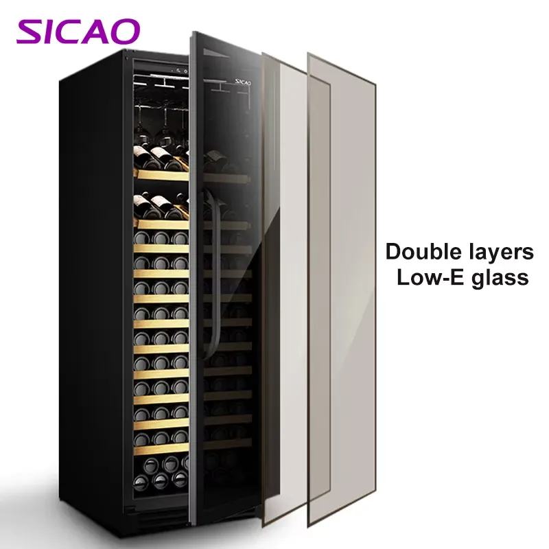 ตู้แช่ไวน์แบบสองโซน ประตูกระจก - Home Bar And Fridge บทวิจารณ์และราคา