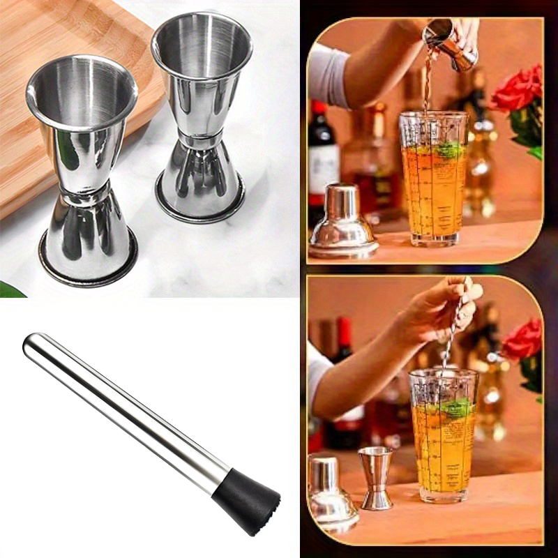 ชุดอุปกรณ์บาร์สแตนเลสสตีล สำหร - Home Bar Setup Kit บทวิจารณ์และราคา