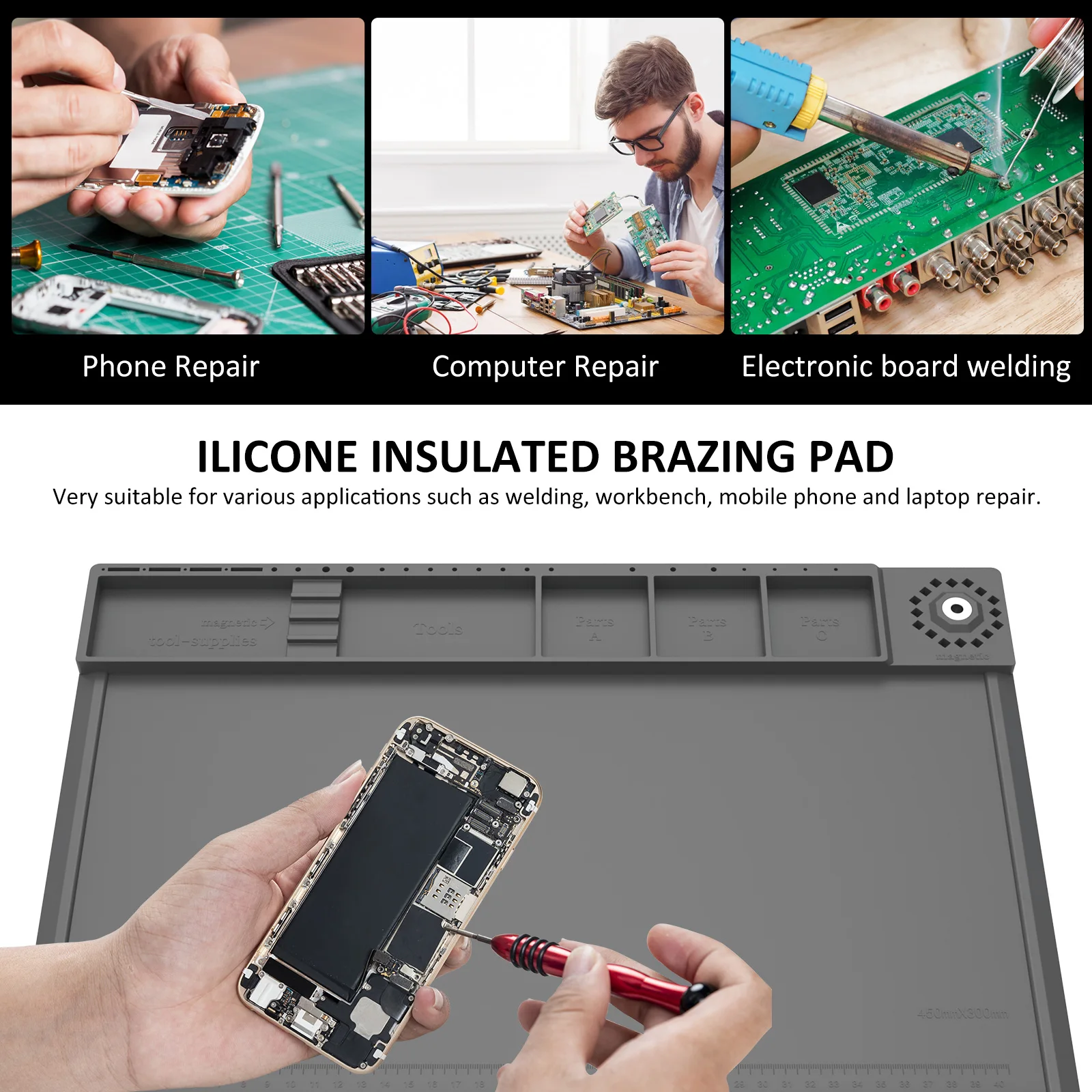 แผ่นซ่อมงานซิลิโคนแผ่นสถานีบัด - Bar Mat Rubber บทวิจารณ์และราคา