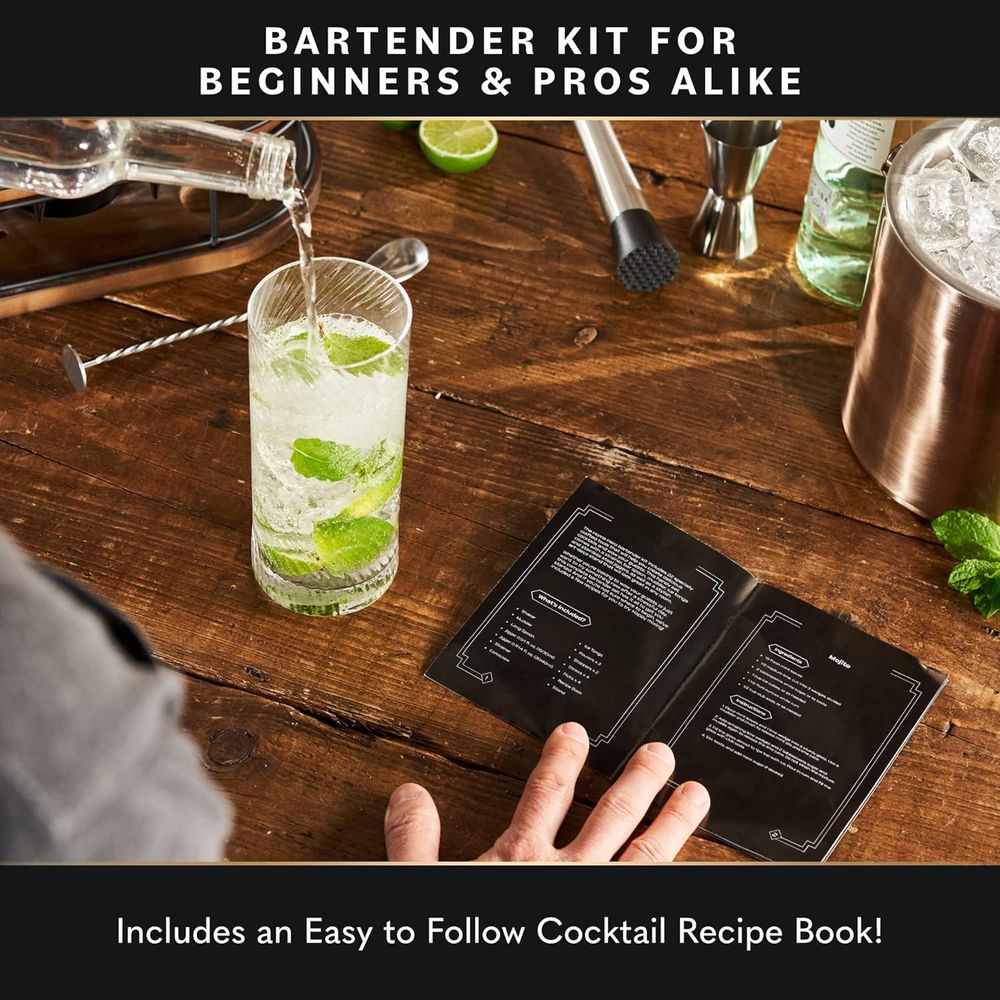 ชุดเครื่องมือค็อกเทลและบาร์ 22 - Cocktail Recipe Book บทวิจารณ์และราคา