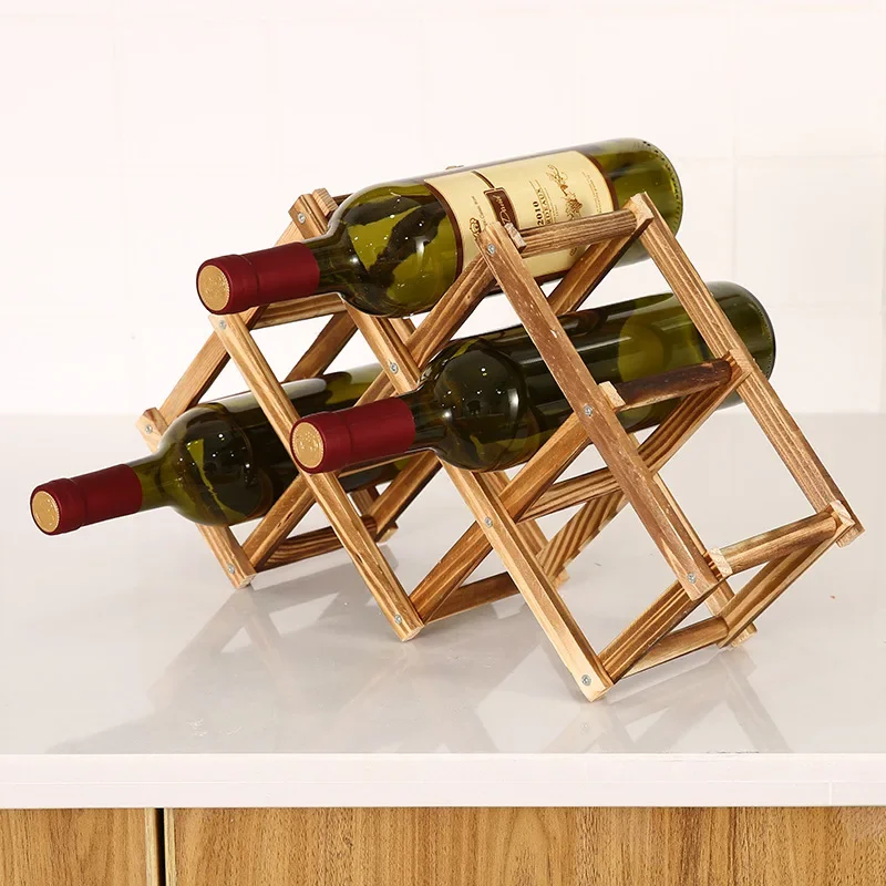 พับไม้ไวน์ Racks ขวดตู้ขาตั้งผ - Home Bar Setup บทวิจารณ์และราคา