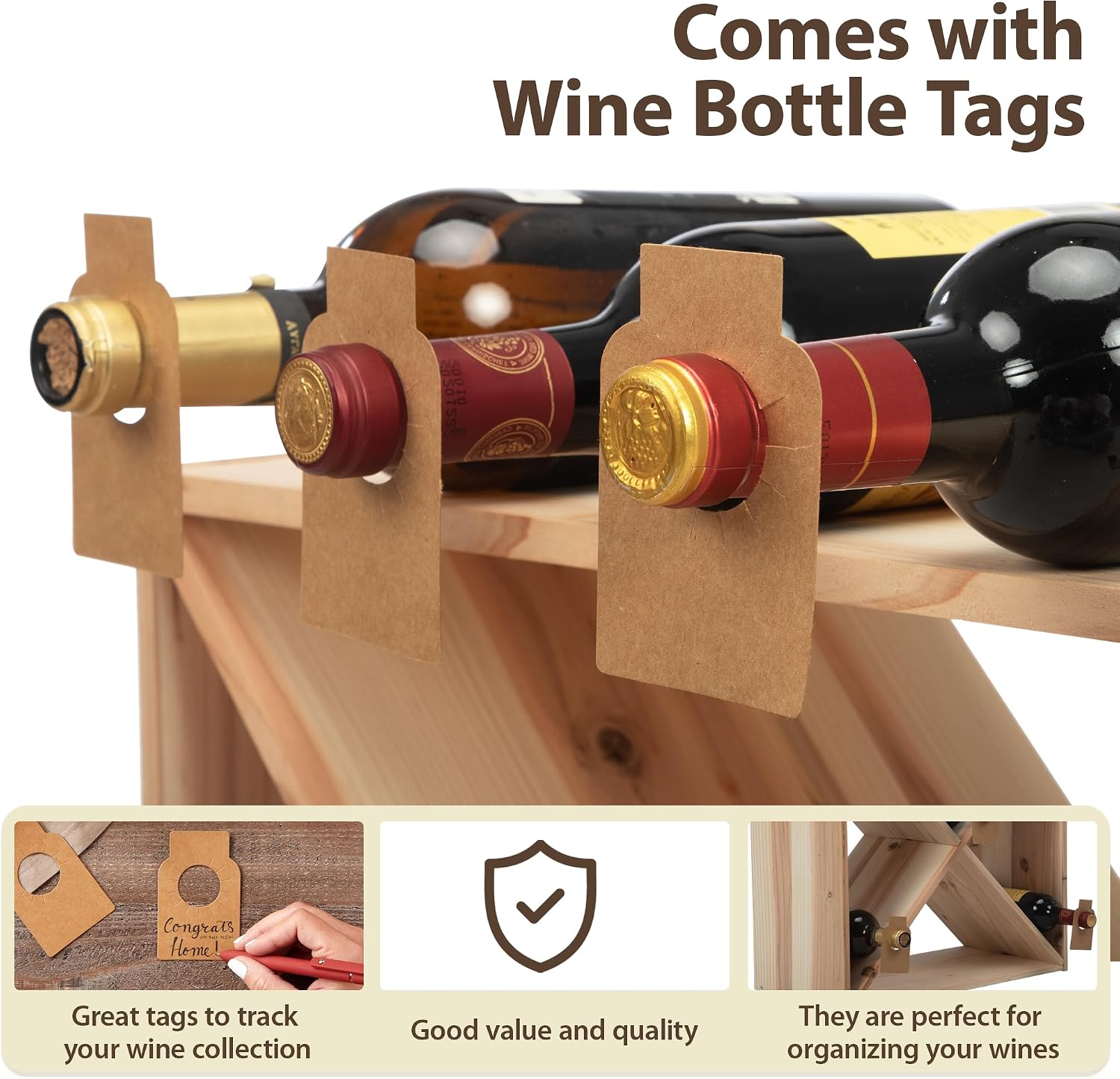 ชั้นวางไวน์ 96 ขวด แบบตั้งพื้น - Home Bar Shelf บทวิจารณ์และราคา