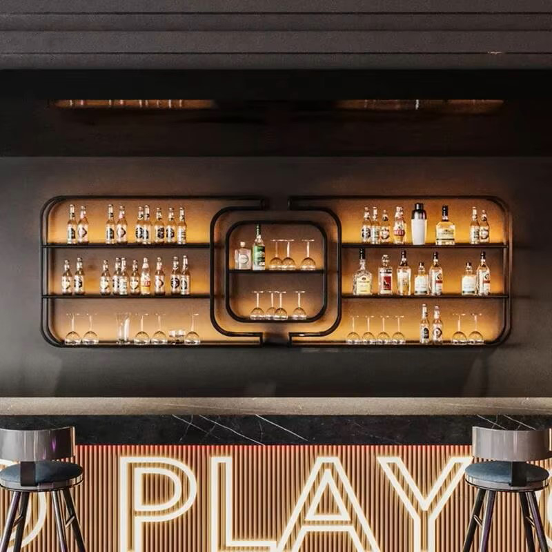 ชั้นวางไวน์เหล็กดัดแบบเรียบง่า - Home Bar And Counter บทวิจารณ์และราคา