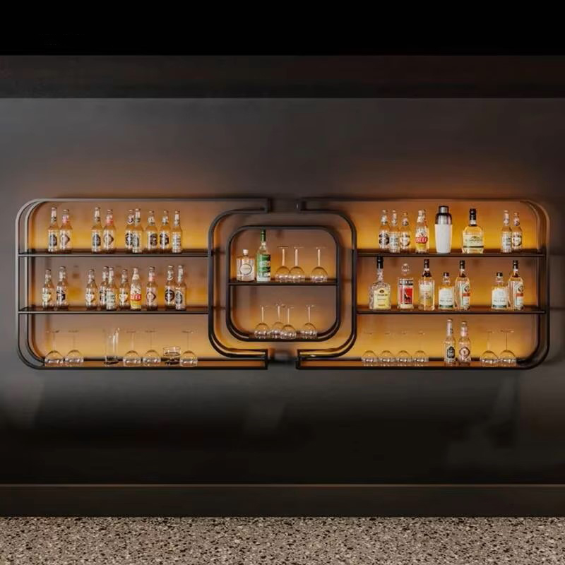 ชั้นวางไวน์เหล็กดัดแบบเรียบง่า - Home Bar And Counter บทวิจารณ์และราคา